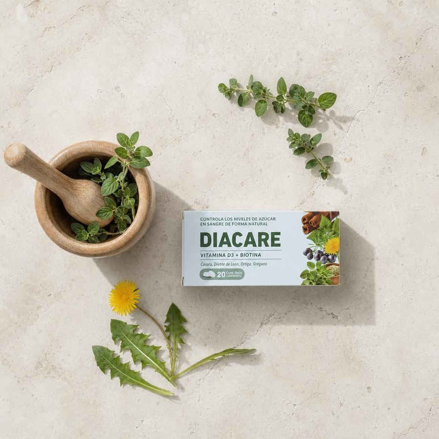 Diacare rodeado de sus plantas naturales